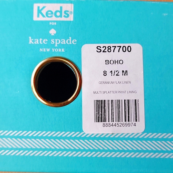 Kate Spade Boho Keds Laceless Slip On Flat Sneaker - Picture 3 of 4